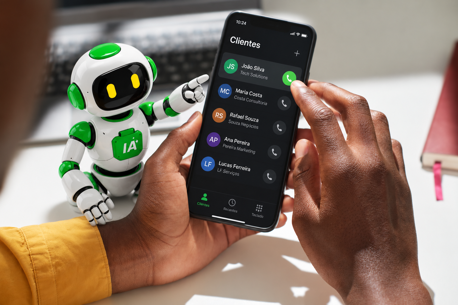 Asistente robot para gestionar clientes
