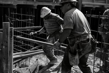 black-white-scene-showcasing-life-construction-workers-site