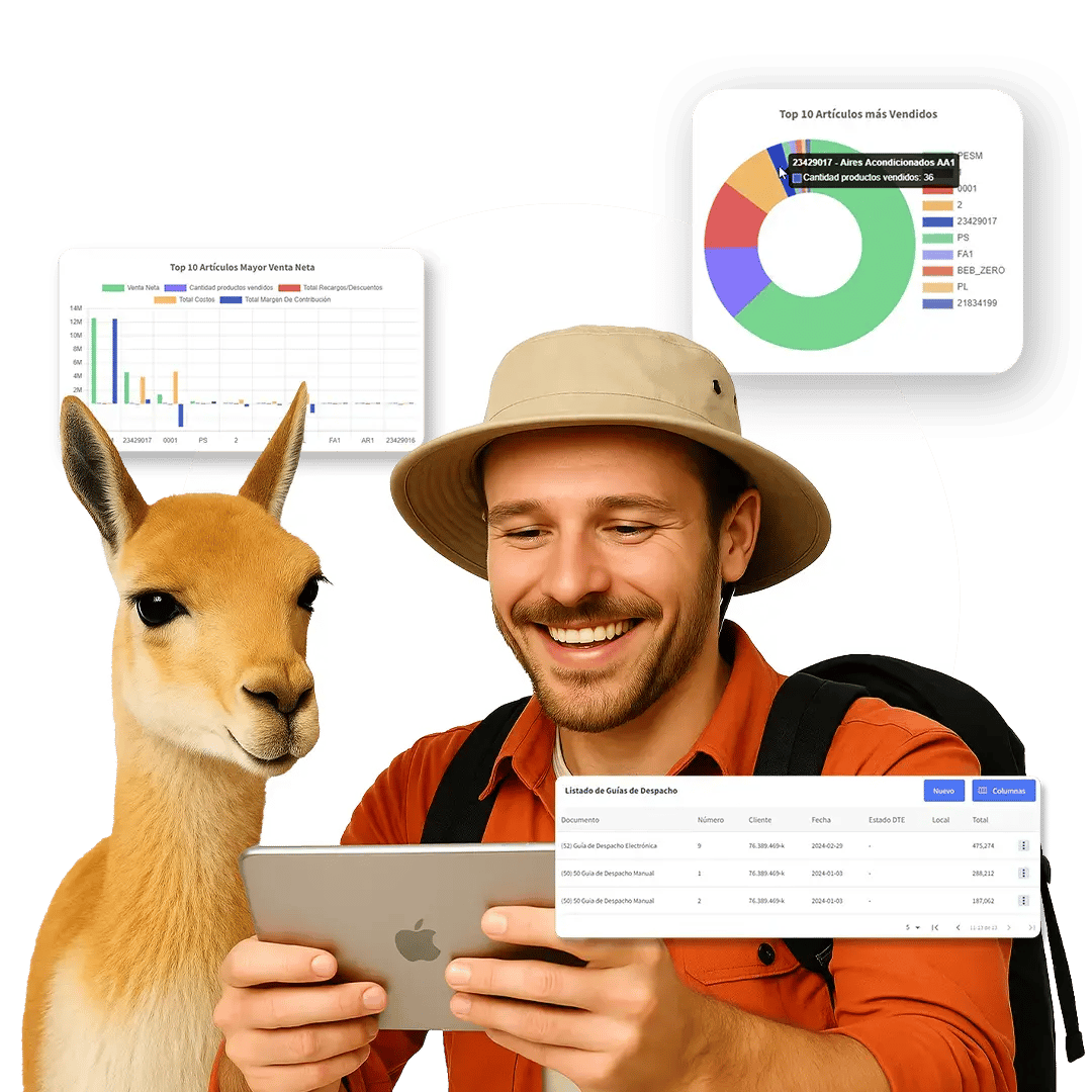 hombre con vicuña yipii