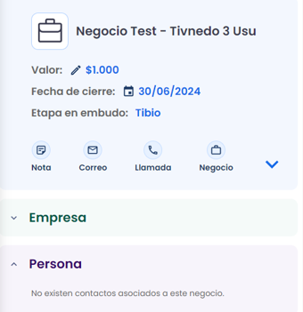 negocio test
