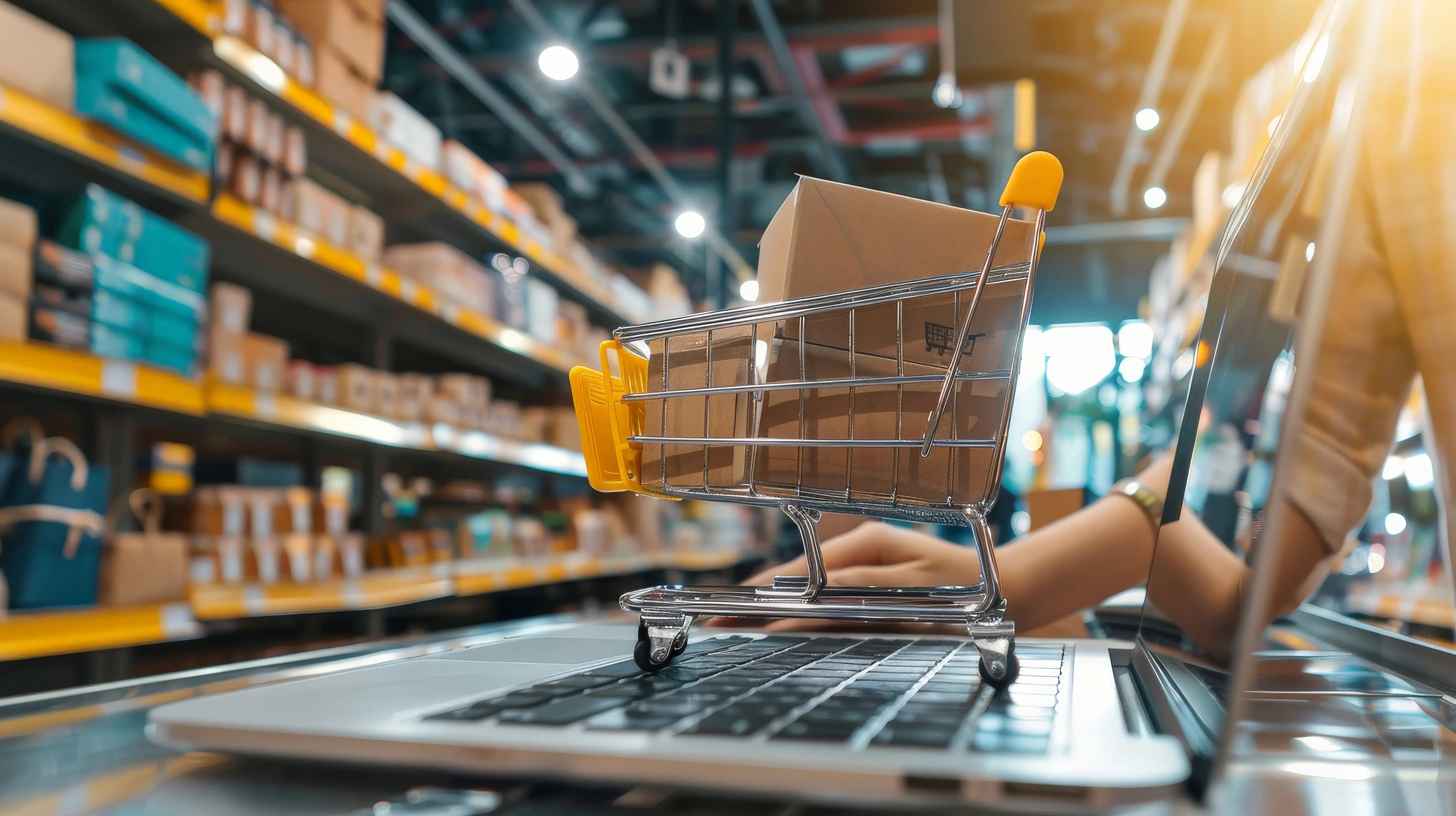 person-setting-up-online-store-uploading-products-laptop