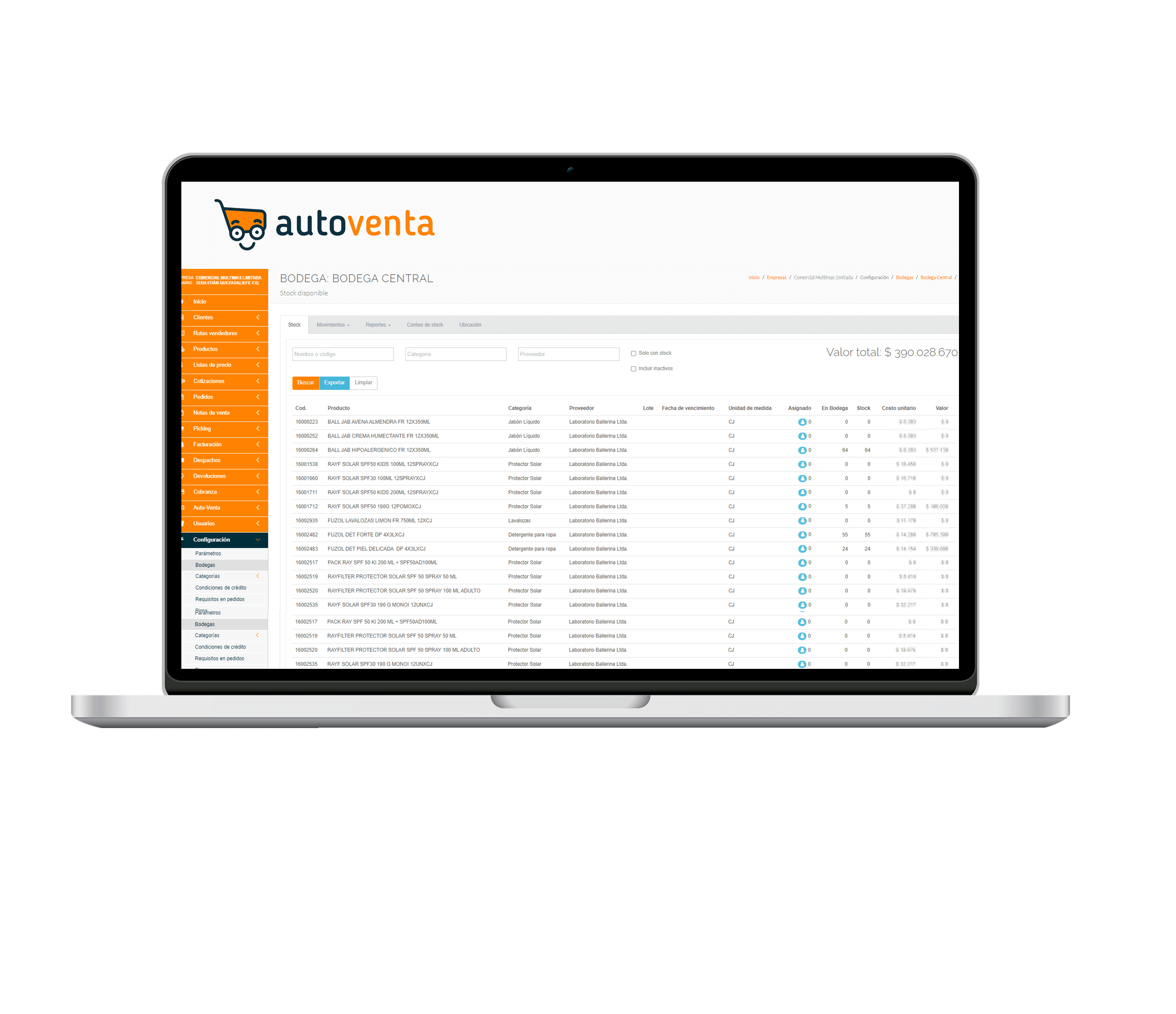 autoventa y defontana erp