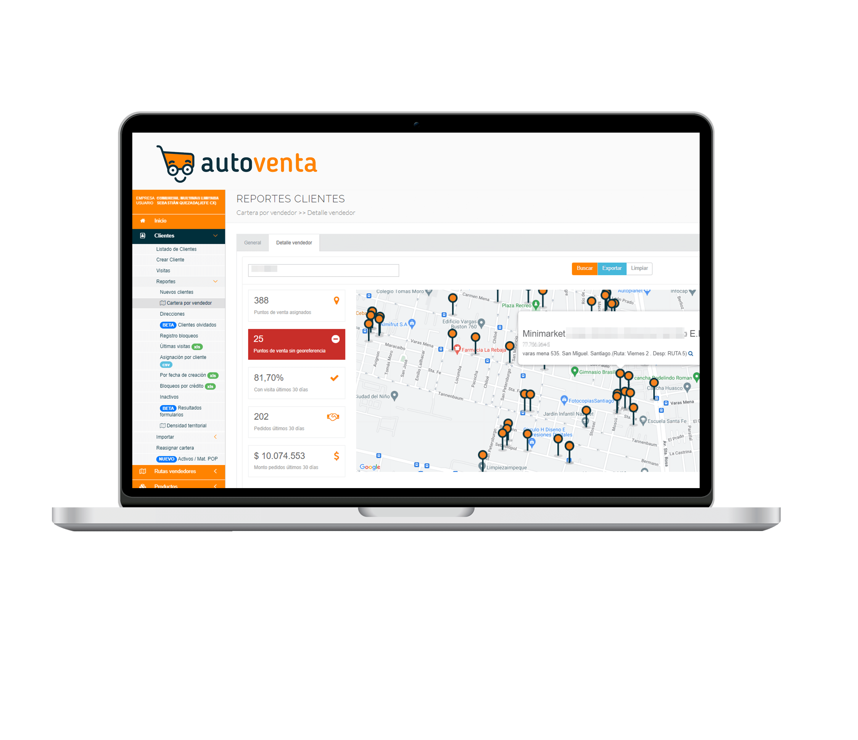autoventa y defontana integracion